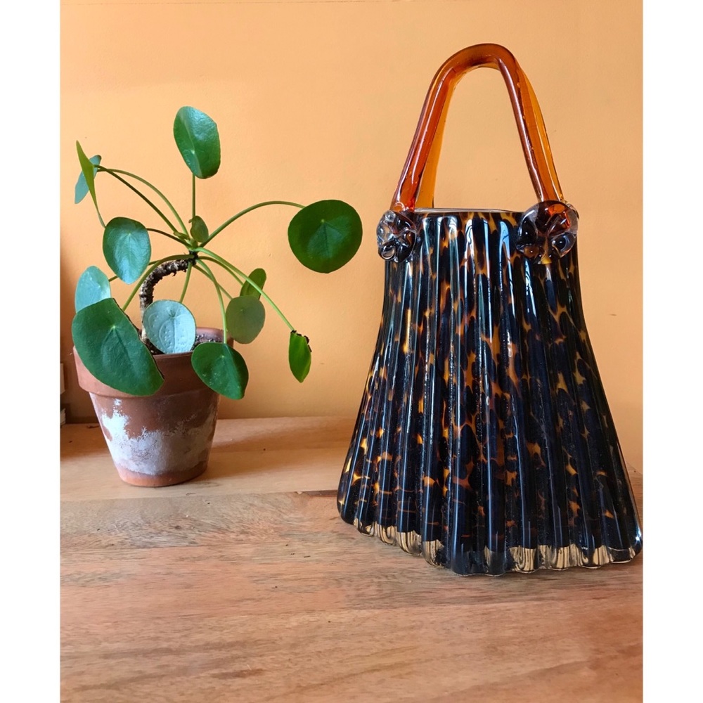 Glass Leopard Purse by Block Crystal